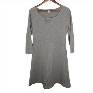 Old navy heather gray knit 3/4 sleeve dress